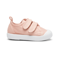 PomPom - Canvas Velcro Shoe // Rose